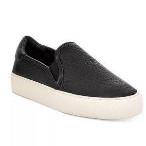 UGG Women's Jass Leather Slip-On Sneakers Black Size 9